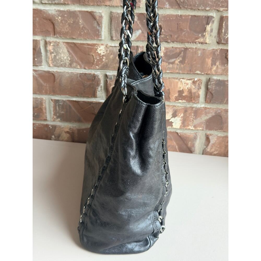 Chanel Modern Chain Tote Caviar North South Black 83573 - Picture 4 of 6